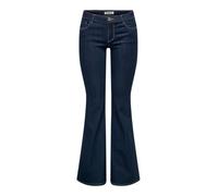 Only Onlhella Jeans évasé pour Femme Taille Basse Rétro Coupe évasée