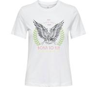ONLY Onlhenny Life Reg S/S Top Box JRS, Blanc., S