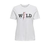 ONLY Onlhenny Life Reg S/S Top Box JRS Top Box, Blanc éclatant., L