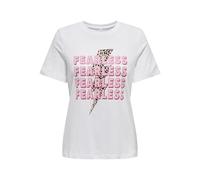 ONLY Onlhenny Life Reg S/S Top Box JRS Top Box, Blanc éclatant., S