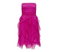 Only Onlhighsky S/L Ruffle Midi Dress JRS Robe, Pourpre, M Femmes