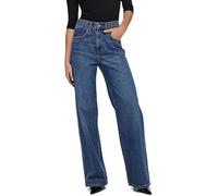 ONLY ONLHOPE EX HW Wide DNM ADD465 Noos Jeans, Medium Blue Denim, 27W / 32L aux Femmes