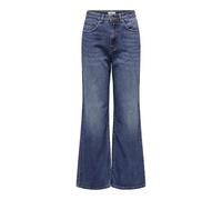 ONLY Onlhope Ex Hw Wide DNM Guabox Pantalon en Jean, Denim Bleu médium, 28W / 32L Femmes