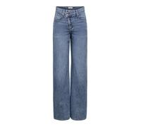 Only Jeans flare / larges ONLHOPE MW WIDEUNEVEN CLOSURE in Bleu US 28 / 32