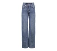 ONLY Onlhope MW Wideuneven Closure DNM PIM, Denim Bleu médium, 30W / 32L Femmes