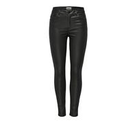 ONLY ONLHUSH Life Mid SK Coated PNT Noos Pantalon, Noir (Black), XS Femme