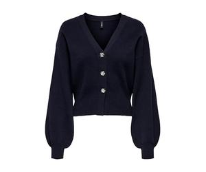 ONLY Onlibi Ls Fullneddle Cardigan CC KNT, Bleu Nuit, L Femme