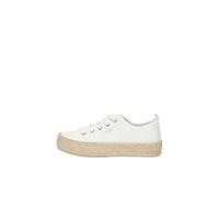 ONLY Onlida-1 Espadrille à Lacets pour Femme, Blanc., 40 EU