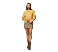 ONLY Onlida Life Ls High Neck KNT Sweater, Feuille d'automne/détail : mélangé, L Femme