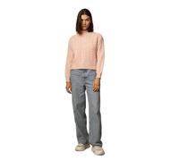 ONLY Onlida Life Ls High Neck KNT Sweater, Rose argenté/détails : mélangé, L Femme