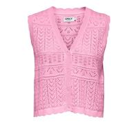 ONLY ONLIRINA Cardigan | Tight Fit, Sans manches, Casual, Température maximale 30°C programme doux