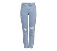 ONLY ONLJagger Jean pour Femme Taille Haute, Bleu Jeans Clair, 28W x 34L