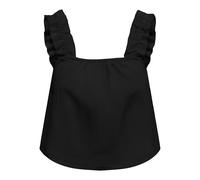 ONLY Onljakiri Linen Short Singlet Ptm pour Femme, Noir, M