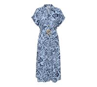 ONLY Onljakiri Linen SS Robe midi WVN, Bleu céruléen, L