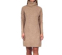 ONLY Onljana L/s Cowlneck Dress Wool Knt, Robe Femme, Marron (Indian Tan Detail: W. Melange), 44 (Taille fabricant: X-Large)