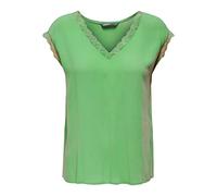 ONLY ONLJASMINA S/S V-Neck Lace Top Noos PTM, Vert Kelly, S Femme