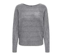 ONLY Onljeanett Life Ls Batwing O-Neck CC KNT, Mélange de Gris Moyen, XL Femme