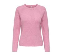 ONLY Onljeanett Life Ls Rib O-Neck CC KNT, Rose, XS Femme