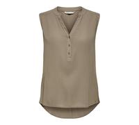 ONLY Onljette Life S/L Top WVN Noos Haut de Chemisier, Marron, 34 Femme