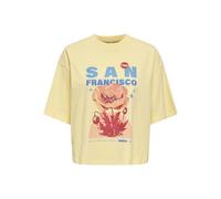 ONLY Onljossi S/S Life O-Neck JRS Top Box, Sunlight, M Femmes