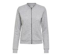 ONLY Onljoyce Ls Bomber Noos Blouson Femme, Gris (Light Grey Melange Light Grey Melange), 42 (Taille fabricant: X-Large)