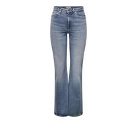 ONLY Onljuicy Hw Flared DNM Dot023 Noos, Denim Bleu médium, 31W x 30L Femmes