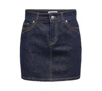 ONLY Onljuicy Hw Western DNM Mae Jupe Courte, Bleu foncé Denim, M