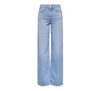 ONLY Onljuicy Hw Wide Leg Rea141 DNM Noos, Bleu Jeans Clair, 31W x 34L