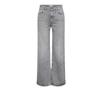 ONLY Onljuicy Hw Wide Leg Rea707 DNM Noos Jeans, Medium Grey Denim, 25W x 30L Femme