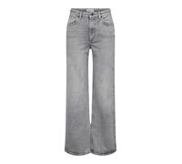 ONLY Onljuicy Hw Wide Leg Rea707 DNM Noos, Medium Grey Denim, 26W x 30L