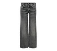 ONLY Onljuicy LW Wide DNM Dot890 Noos Jean Large, Dark Grey Denim, 27W x 34L Femmes