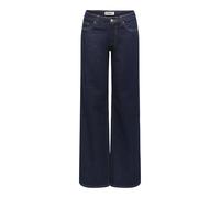 Only Onljuicy LW Wide Leg DNM Rinse Mae Noos, Bleu foncé Denim, 29W / 34L Femmes
