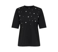 ONLY Onljulia Life S/S Top Box JRS, Noir, L Femmes