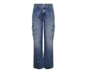 Only Onljune High Waisted Cargo DNM MBD Dot - Jeans - Jean - Femme