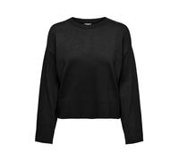 ONLY Onlkalana Ls Boxy O-Neck KNT Sweater, Noir, S Femme