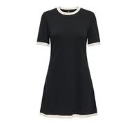 ONLY A-Line Dress KNT Onlkarina SS Robe trapèze à Nouer, Noir, L Femmes