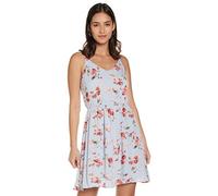 ONLY Onlkarmen S/L Robe Courte AOP WVN Noos pour Femme, Cachemire Bleu/AOP : Fleurs Roses, 38