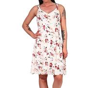 ONLY Onlkarmen S/L Robe Courte AOP WVN Noos pour Femme, Crème Brûlée, Fleurs de Rose, 34