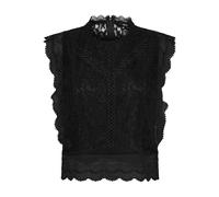 ONLY ONLKARO S/L Lace Top WVN Débardeur, Black, L aux Femmes