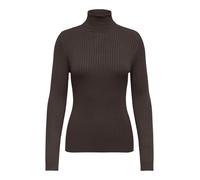 ONLY Onlkarol L/S Rollneck Pullover KNT Noos Pull à col roulé, Gâteau au Chocolat, S Femme