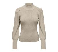 ONLY Onlkatia L/S Pull À Col Haut Knt Noos Femme Sweater, Mocha Meringue/Detail:w. Melange, XS