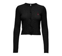 ONLY Onlkatia Ls Cable Button Cardigan CC KNT, Noir, L Femme