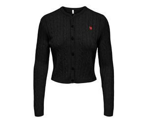 ONLY Onlkatia Ls Cable Button Cardigan CC KNT, Noir, L Femme