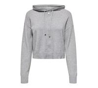 ONLY Onlkatia Ls Hood Zip Cardigan KNT Nca, Ultimate Grey, S Femme