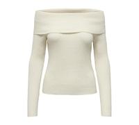 ONLY Onlkatia Ls Off Shoulder Knt Femme Sweater, Couleur : Gris, S