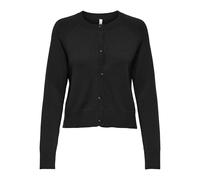 ONLY Onlkatia Ls Short Cardigan CC KNT, Noir, M Femme