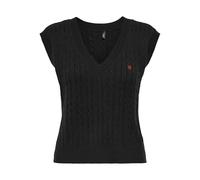 ONLY Onlkatia SL Cable V-Neck Vest CC KNT, Noir, XS Femme