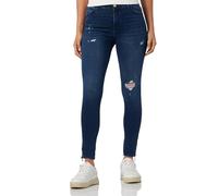 ONLY Onlkendell Reg SK Zip Ank des Box Jean Skinny, Blue Black Denim, 28W / 30L Femme