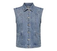 ONLY OnLKENNEDY Gilet en jean pour femme, denim bleu médium, M