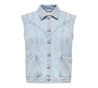 ONLY Onlkennedy Sl Dnm Waistcoat Bj Noos, Bleu jeans clair, M